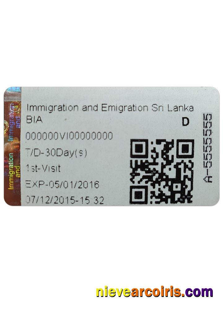 SRI LANKA IMMIGRATION AND EMIGRATION